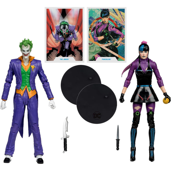 Set 2 Figurine Articulate DC Multiverse The Joker & Punchline 18 cm