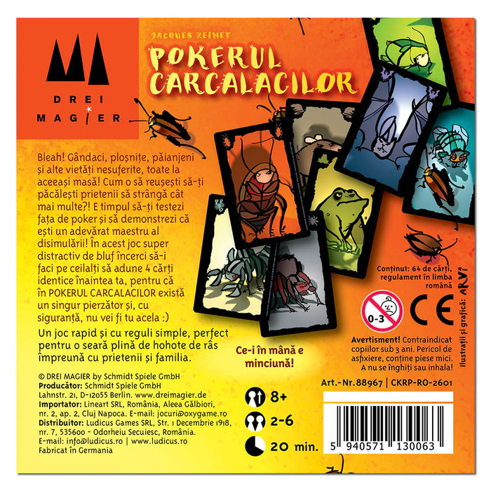 Pokerul Carcalacilor, joc de petrecere, lb romana