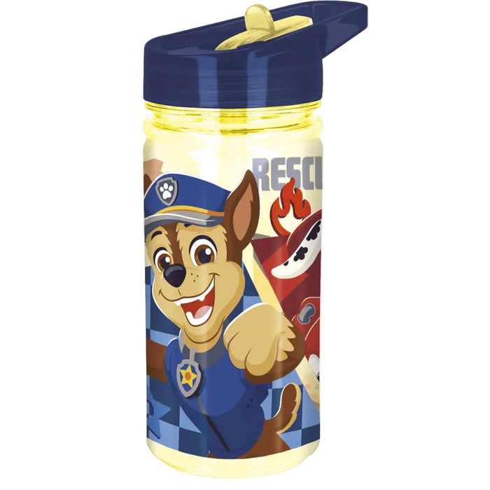 Sticla de apa Patrula Catelusilor, Boy Rescue Pups, 475 ml, galben