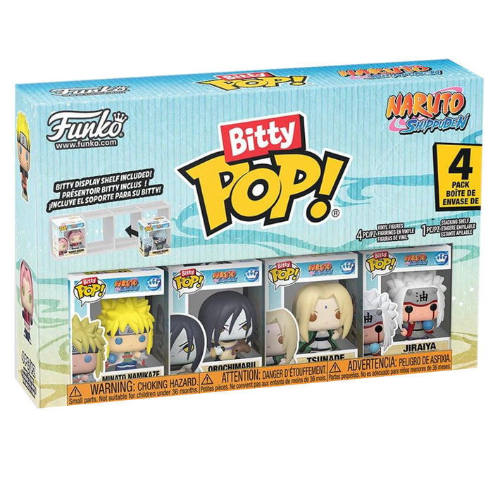 Set 4 Mini Figurine Funko Bitty POP Naruto Shippuden - Team 2, 2,5 cm