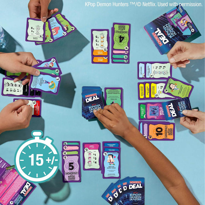Joc Monopoly Deal - Vanatori de Demoni KPop, limba engleza