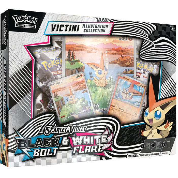 Pokemon TCG - Black Bolt & White Flare Victini Illustration Collection Box