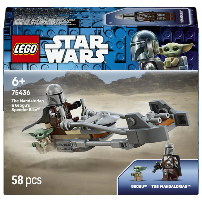 Lego Star Wars - Motocicleta rapida a lui Mandalorian si Grogu (75436)