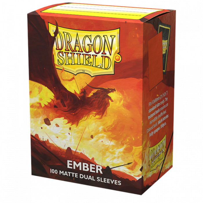 Sleeve-uri Dragon Shield Dual Matte Sleeves - Ember 'Alaric, Revolution Kindler' (100 Bucati)