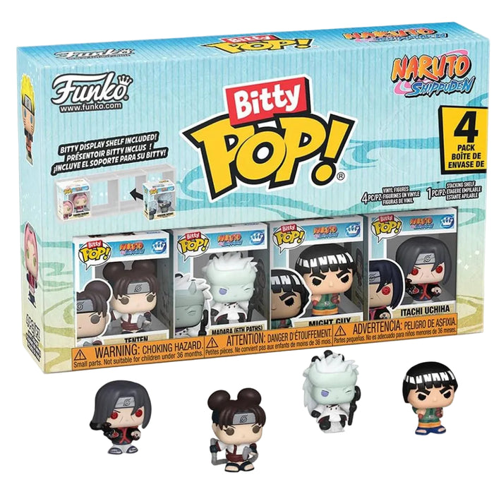 Set 4 Mini Figurine Funko Bitty POP Naruto Shippuden - Battles 2,5 cm