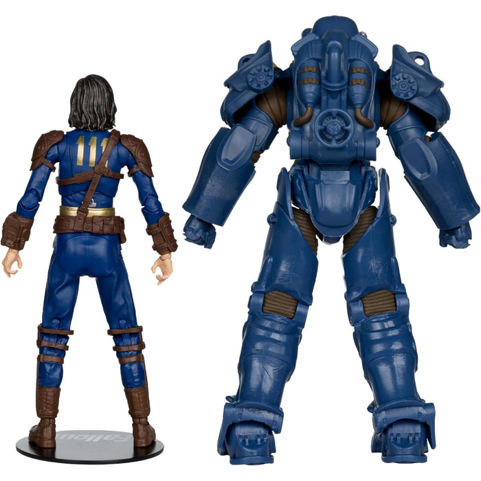 Set 2 Figurine Articulate Fallout 4 - T-60 Vault Tec & Sole Survivor 18 cm