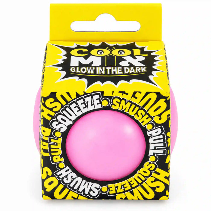 Minge Cool Mix antistres squishy, fosforescenta, moale si elastica, 6 cm