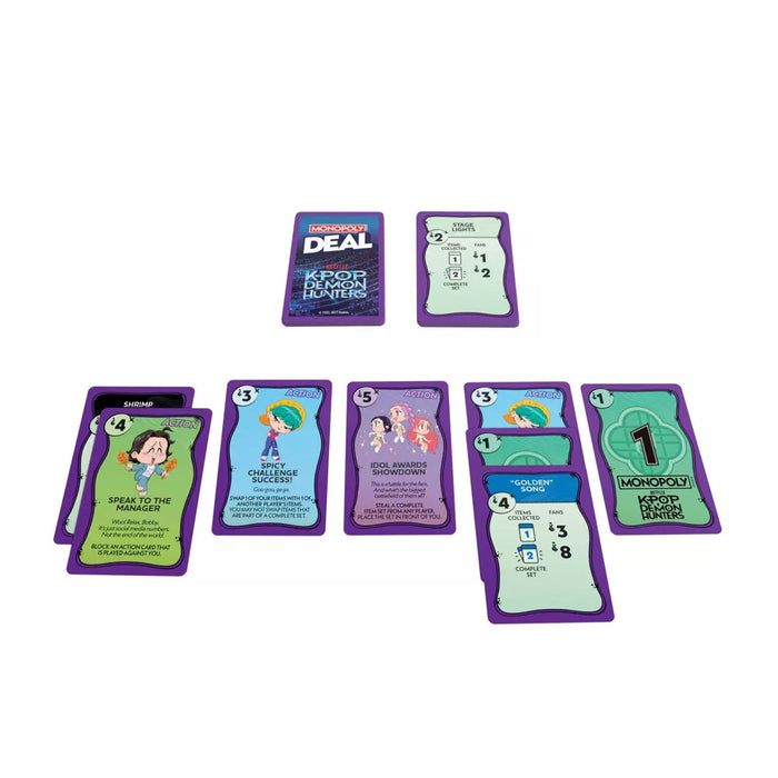 Joc Monopoly Deal - Vanatori de Demoni KPop, limba engleza