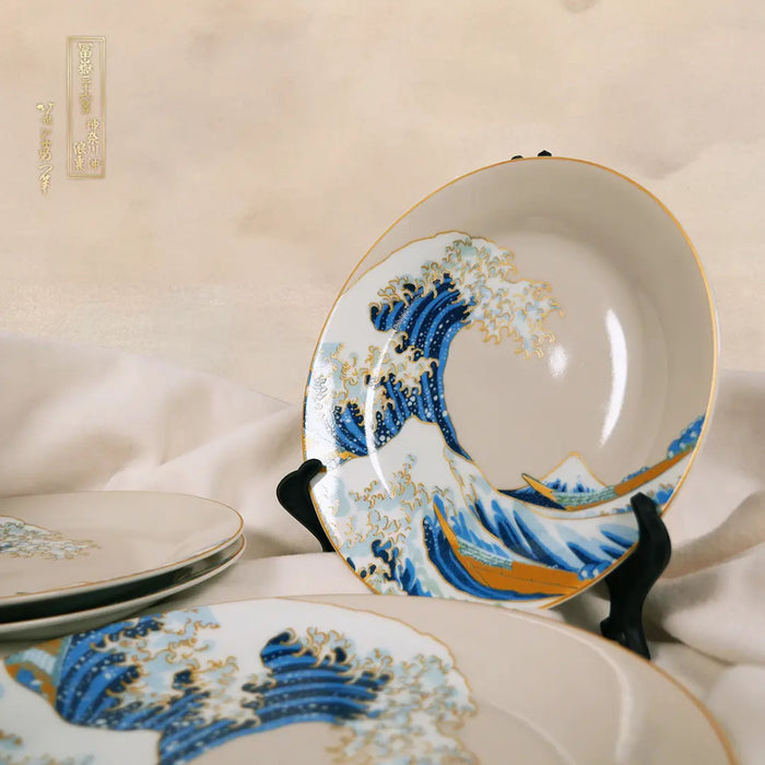 Set 4 Farfurii The Great Wave of Kanagawa