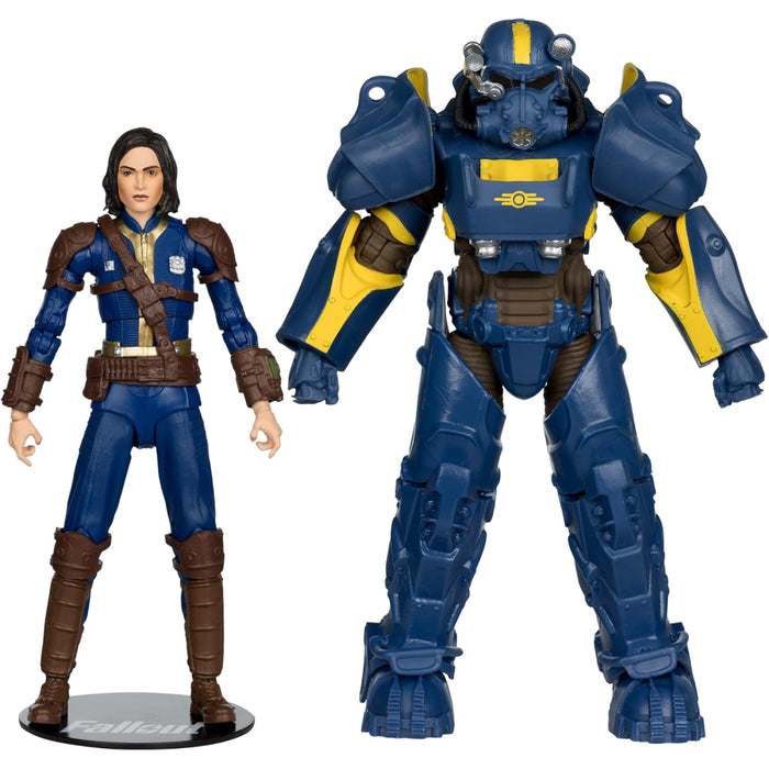 Set 2 Figurine Articulate Fallout 4 - T-60 Vault Tec & Sole Survivor 18 cm