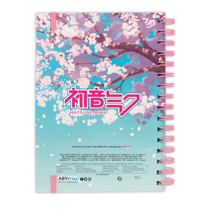Notebook cu Sina A5 Hatsune Miku - Cherry Blossom