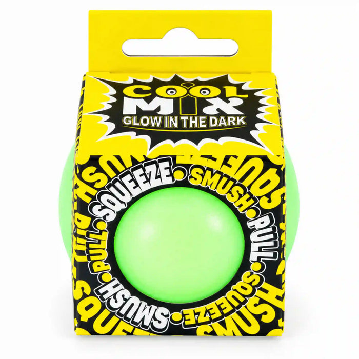 Minge Cool Mix antistres squishy, fosforescenta, moale si elastica, 6 cm