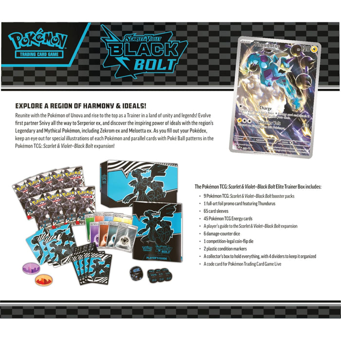 Pokemon TCG - Scarlet & Violet 10.5 Black Bolt Elite Trainer Box