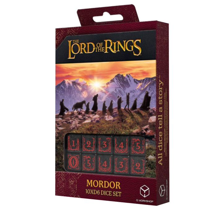 Set 10 Zaruri D6 The Lord of the Rings - Mordor