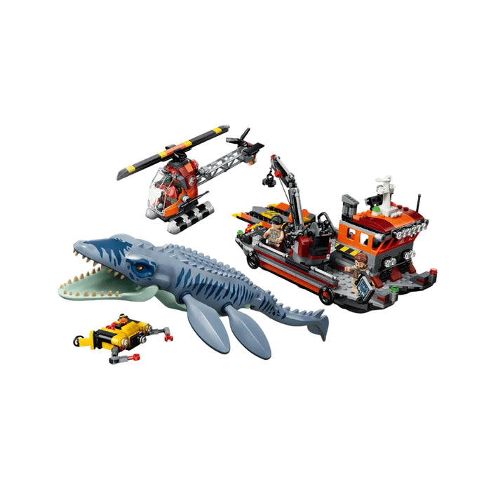 Lego Jurassic World - Un Mosasaurus ataca o barca (77983)