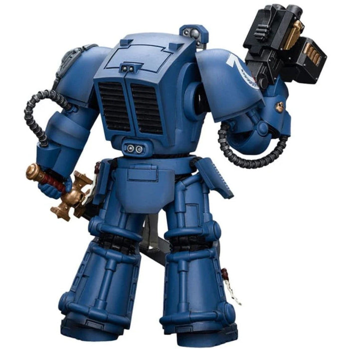 Figurina Articulata Warhammer 40k 1/18 Ultramarines Terminator Squad Sergeant with Power Sword and Teleport Homer 12 cm