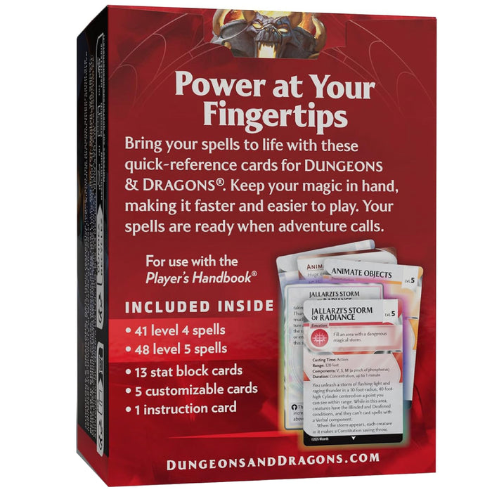 Dungeons & Dragons RPG - Trove 3 (Spell Reference Cards, Levels 4-5)
