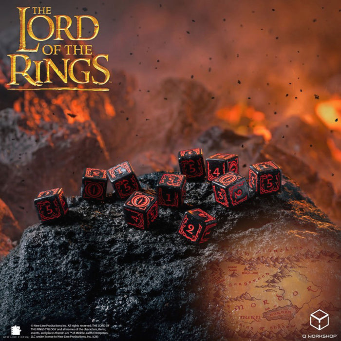 Set 10 Zaruri D6 The Lord of the Rings - Mordor