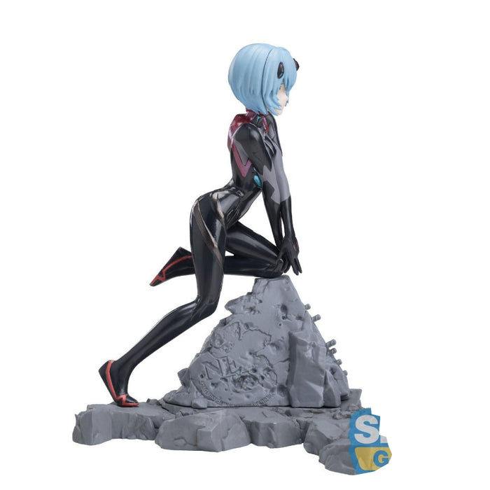 Figurina Evangelion 3.0+1.0 Thrice Upon a Time Luminasta PVC Vignetteum Tentative Name Rei Ayanami 30th Anniversary Ver 19 cm
