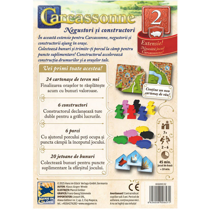 Carcassonne extensia 2 - Negustori si constructori, limba romana