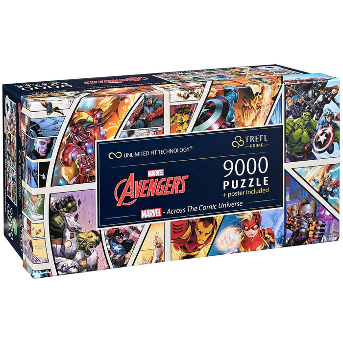 Puzzle Trefl 9000 Marvel Avengers prin Universul Comic