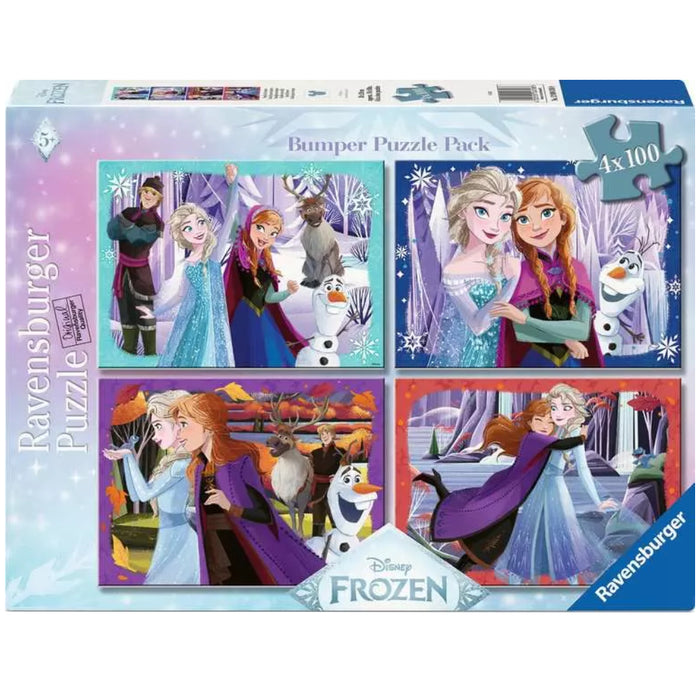 Puzzle Bumper Pack - Disney Frozen 4x100