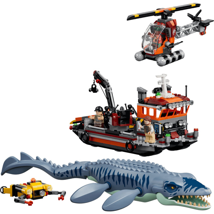 Lego Jurassic World - Un Mosasaurus ataca o barca (77983)