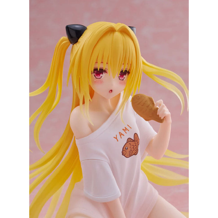 Figurina To Love-Ru Darkness PVC Desktop Cute Figure - Golden Darkness Roomwear Ver 13 cm
