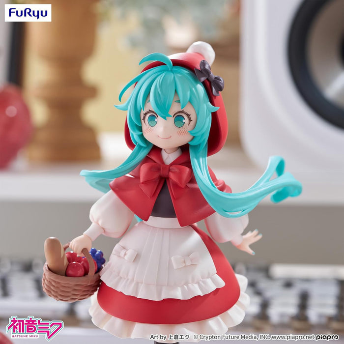 Figurina Hatsune Miku Desktop Fairy PVC - Hatsune Miku Little Red Riding Hood Ver. 16 cm