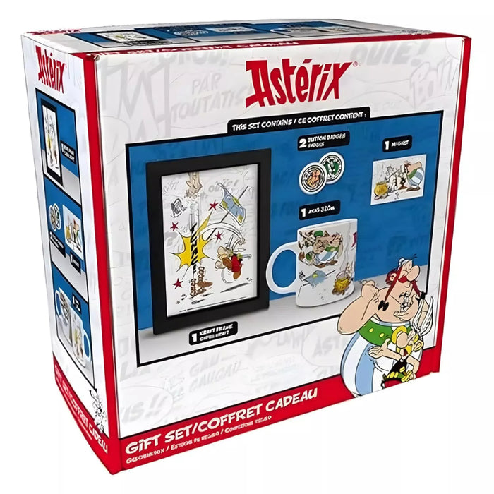 Set Cadou Asterix - Cana, Magnet, Rama foto si 2 Insigne