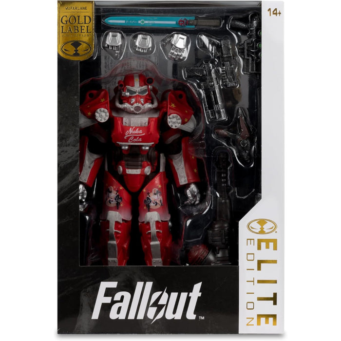Figurina Articulata Fallout McFarlane Elite Edition - Fallout 76 Nuka Cola T-60 (Gold Label) 19 cm