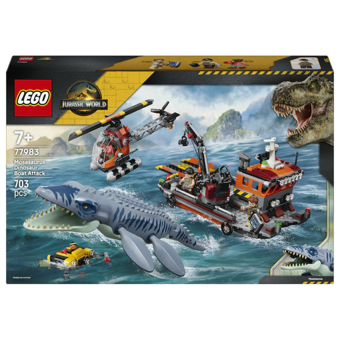 Lego Jurassic World - Un Mosasaurus ataca o barca (77983)