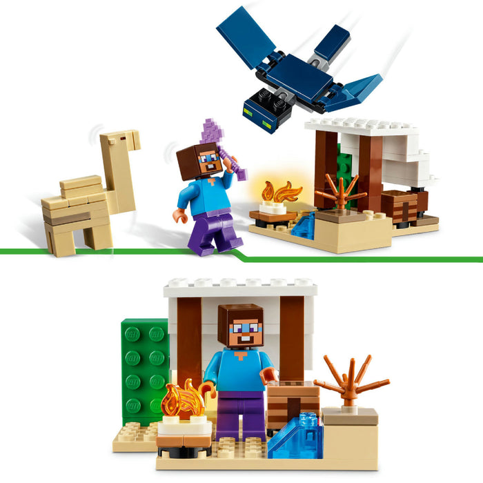 Lego Minecraft Expeditia in Desert a lui Steve (21251)