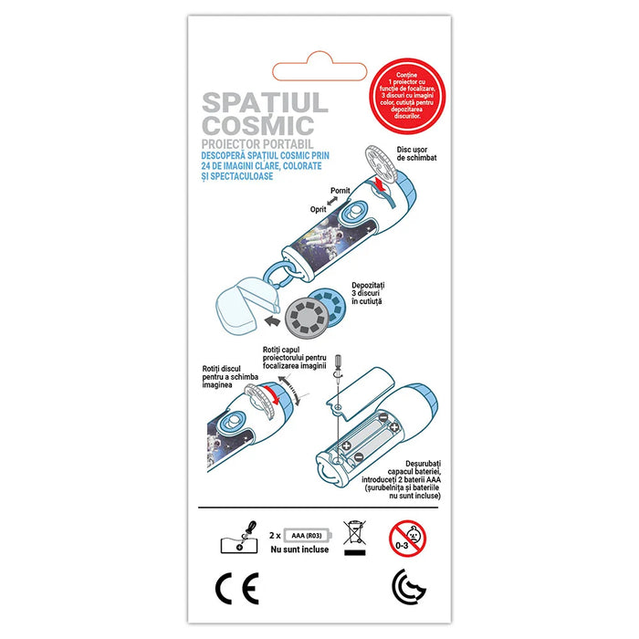 Proiector portabil pentru copii - Spatiul Cosmic
