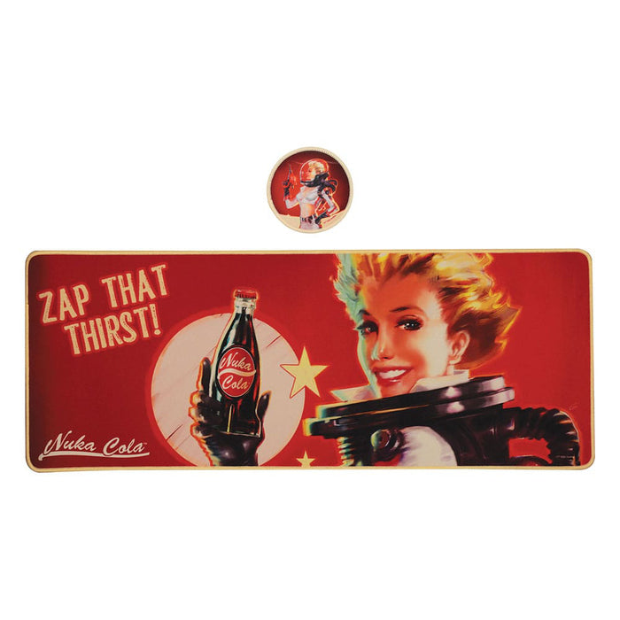 Set Cadou Fallout Desk Pad and Coaster - Nuka-Cola