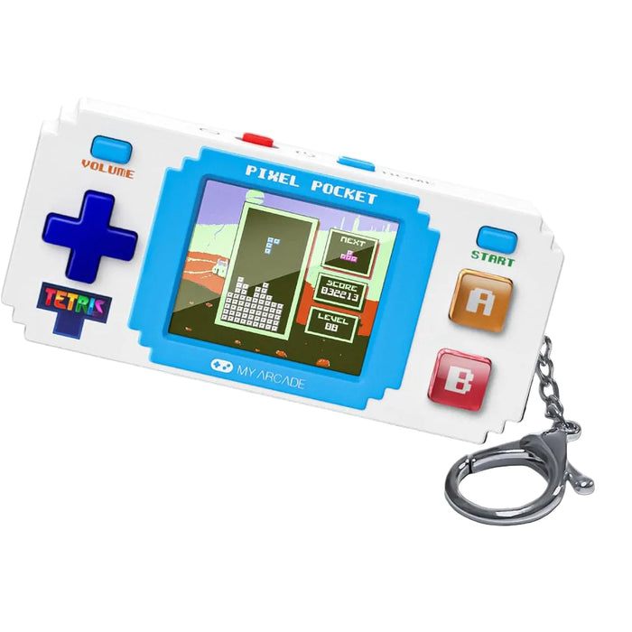 Breloc si Mini Joc Pixel Pocket Gaming System - Tetris