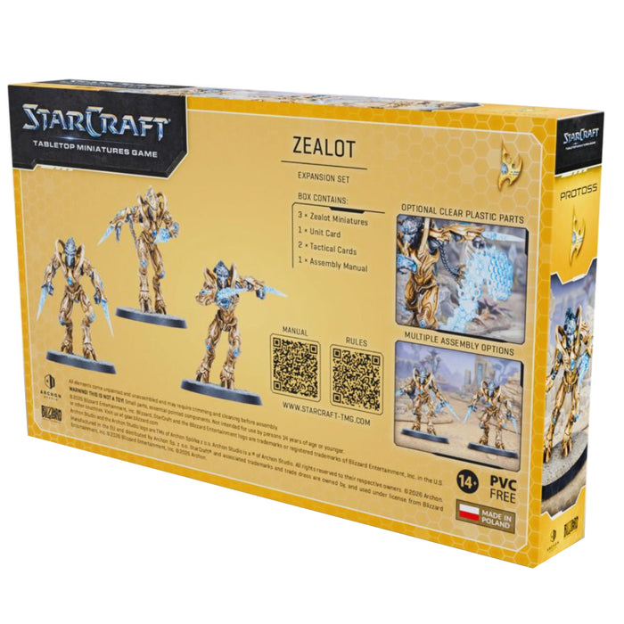 Precomanda StarCraft The Miniatures Game - Zealot - Protoss - Expansion Set