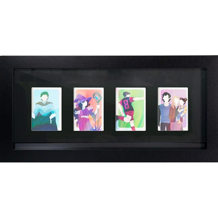 Rama GBEYE - Trading Card Collector Frame 4 position Black (40x17cm)