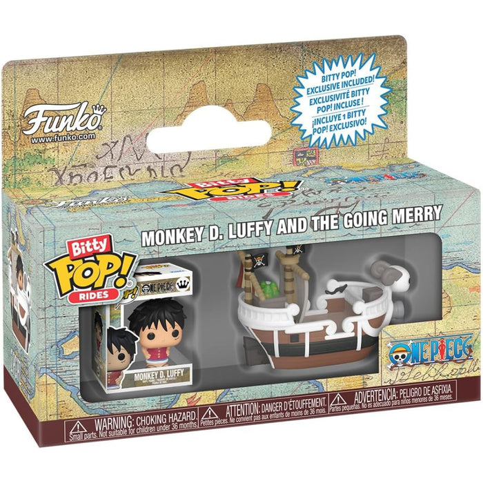 Figurina Funko Bitty POP! Ride One Piece - Going Merry with Luffy 2,5 cm
