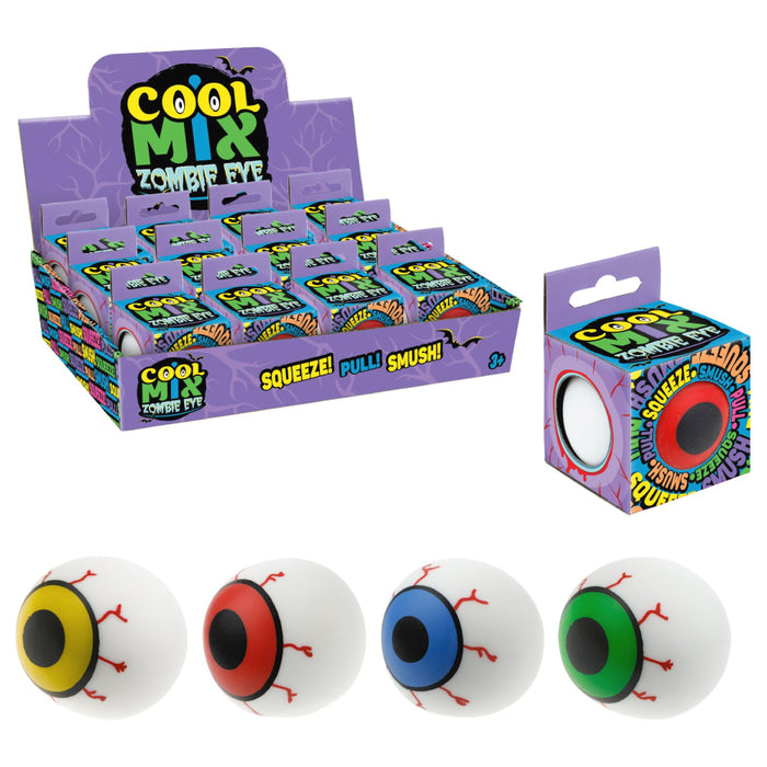 Jucarie Cool Mix antistres squishy, Ochi de Zombie, moale si elastica, 6 cm