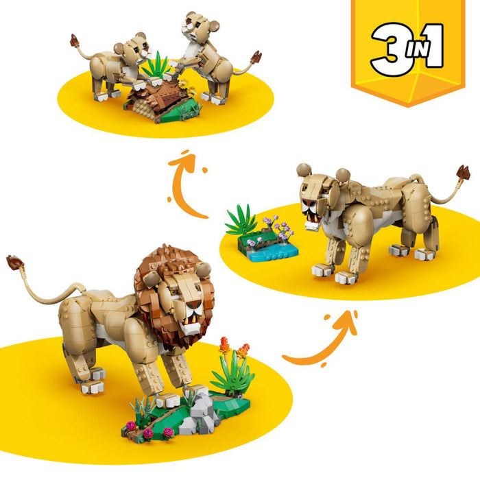 Lego Creator 3 in 1 - Animale salbatice - Leu maiestuos (31386)