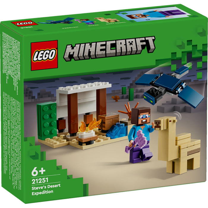 Lego Minecraft Expeditia in Desert a lui Steve (21251)