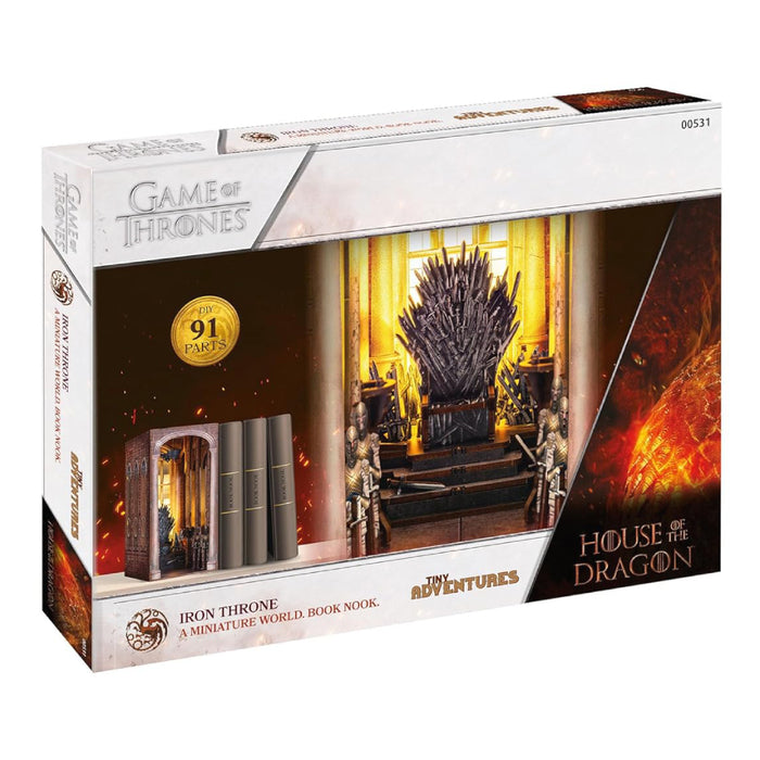 Mini Diorama House of the Dragon Tiny Adventures Book Nook Iron Throne 23 cm