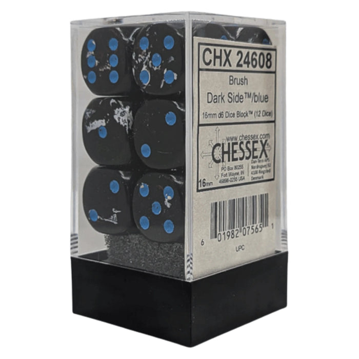 Set 12 Zaruri Chessex Brush d6 Dice 16mm