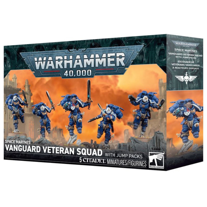 Warhammer Space Marines - Vanguard Veteran Squad with Jump Packs