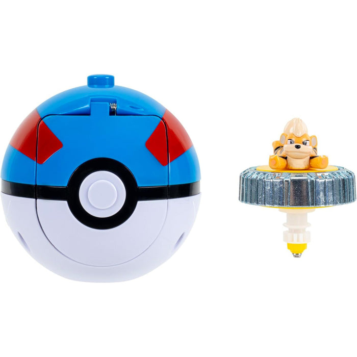 Set de joaca Pokemon - Battle Spinner cu figurina, Growlithe & Poke Ball