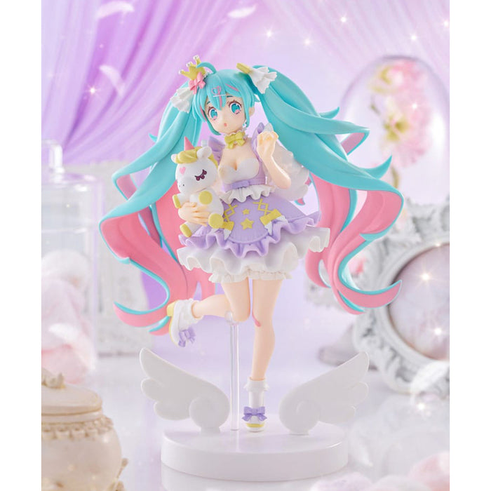 Figurina Hatsune Miku Tenitol PVC - Hatsune Miku Yumekawa Princess Lavender Ver 21 cm