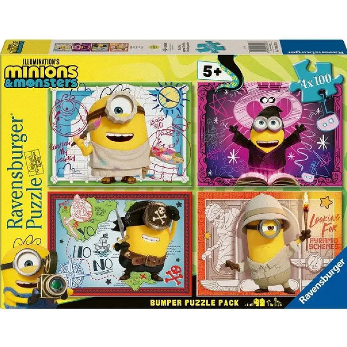 Puzzle Bumper Pack - Minioni si Monstrii 4x100