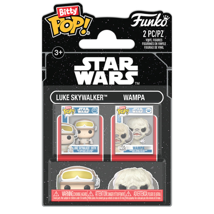 Set 2 Figurine Funko Bitty POP Star Wars - Luke & Wampa