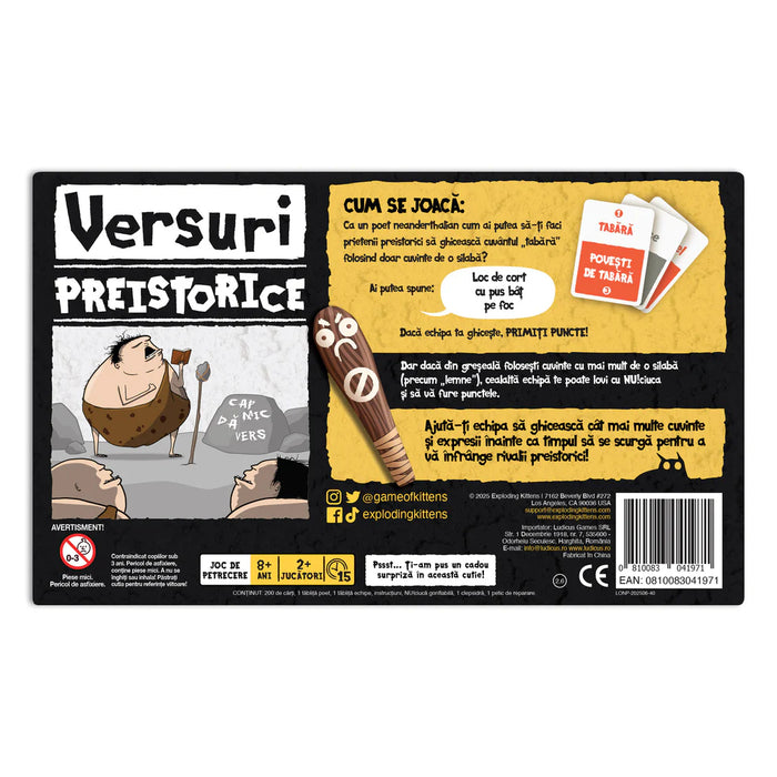 Versuri Preistorice (limba romana)